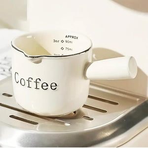 Ceramic Espresso Measuring Cup with Handle