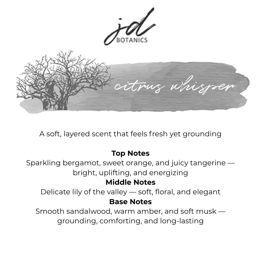 JDBotanics Pre-filled Citrus Whisper Reed Diffuser | 6.7 oz