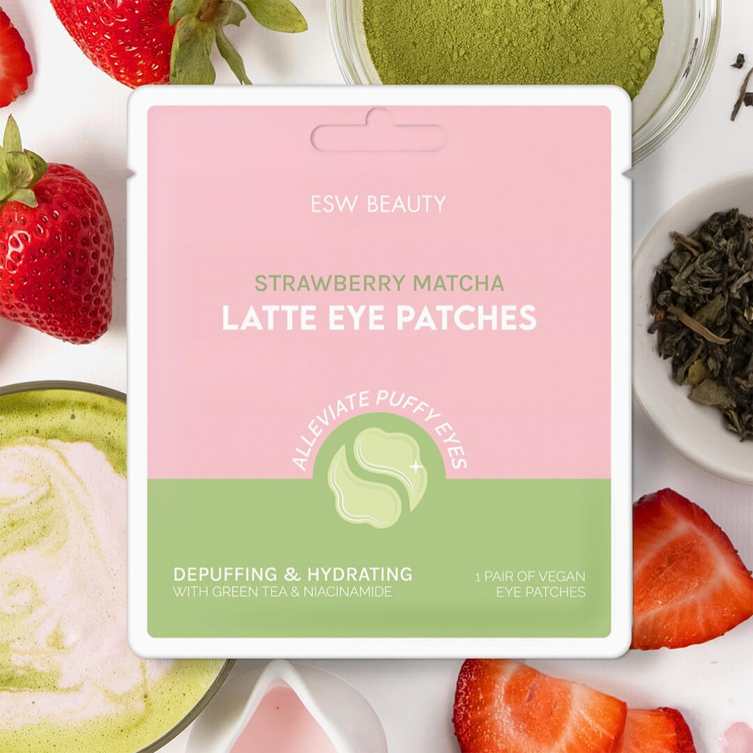 ESW Strawberry Matcha Latte Depuffing & Hydrating Eye Patches