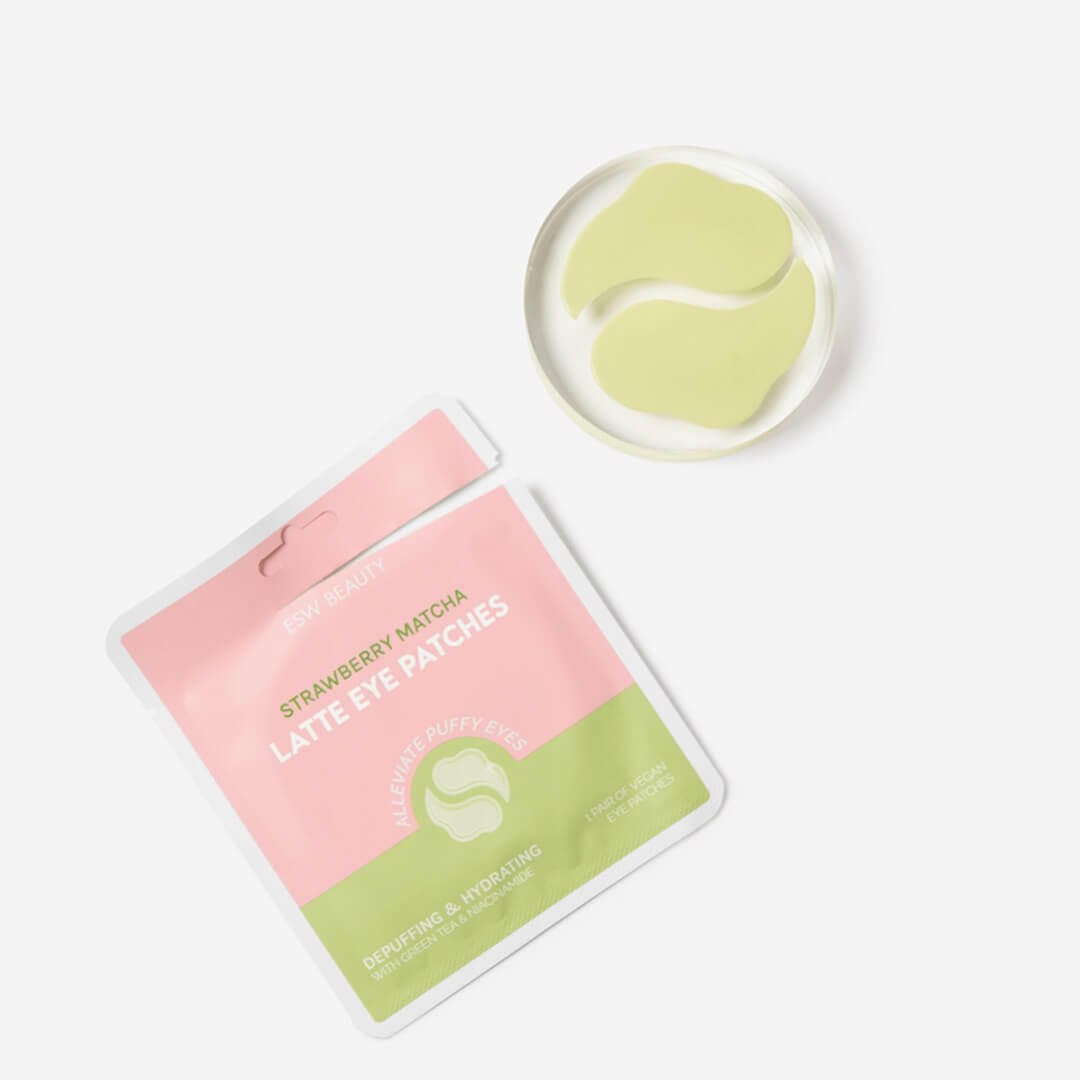 ESW Strawberry Matcha Latte Depuffing & Hydrating Eye Patches