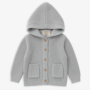 Viverano Organic Cotton Baby Hooded Jacket | Milan Knit