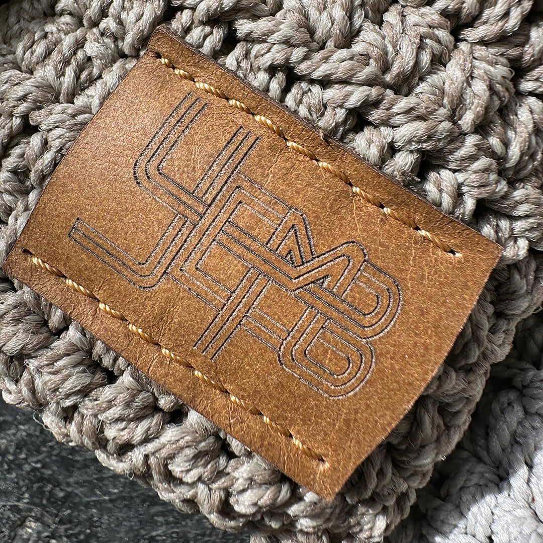 Hand Crochet Floor Mat Stone