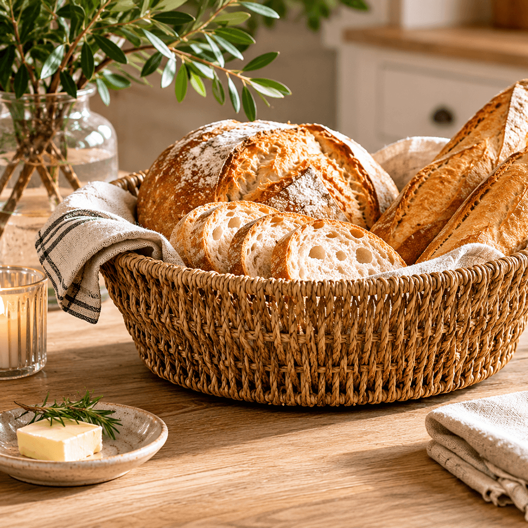 Handcrafted Seagrass Bowl 10" Decorative Basket