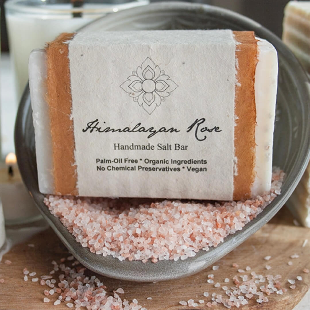 Himalayan Salt and Rose Organic Olive Oil Soap