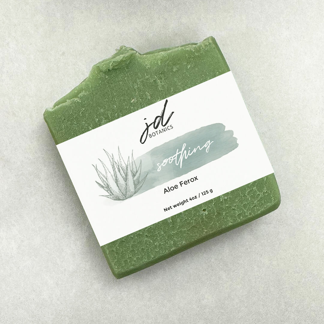 JDBotanics Olive Oil, Green French Clay & Aloe Ferox Soap Bar