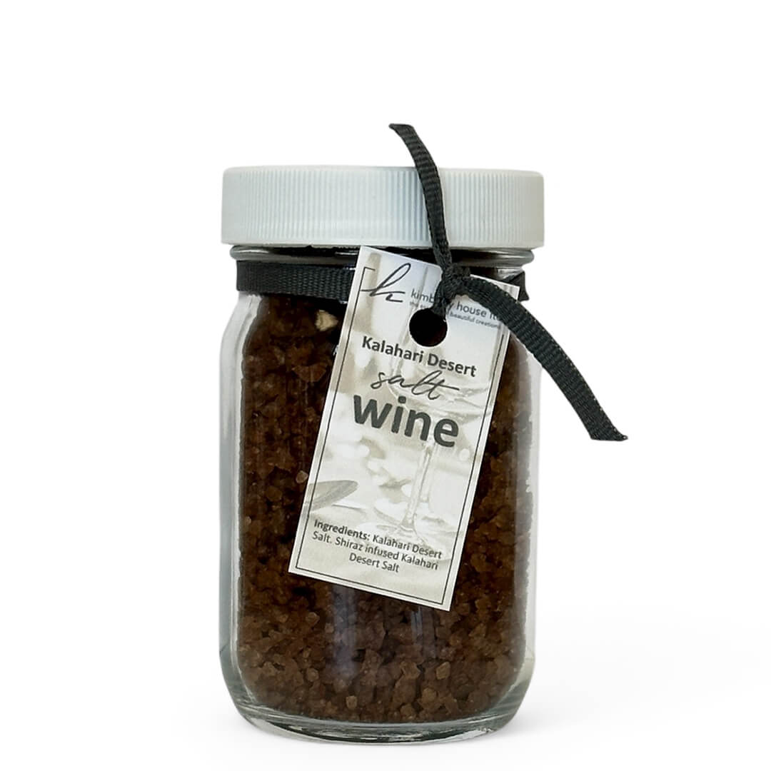 Wine Infused Kalahari Desert Salt – Luxury Gourmet Wine Desert Salt