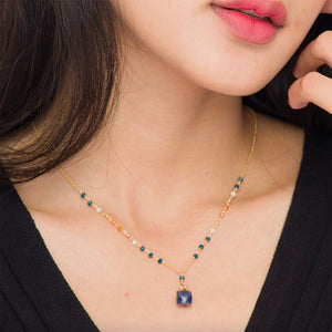 Marquet Fair Trade Geometric Pendant Necklace