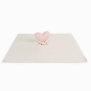 Organic Cotton Heart Lovey | Viverano Baby Security Blanket