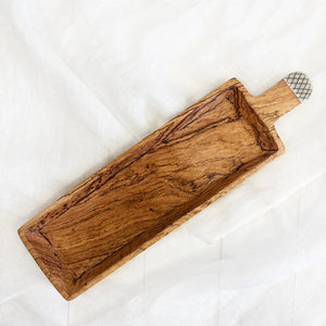 Wild Olive Wood Medium Rectangular Charcuterie Board | Kimberly House