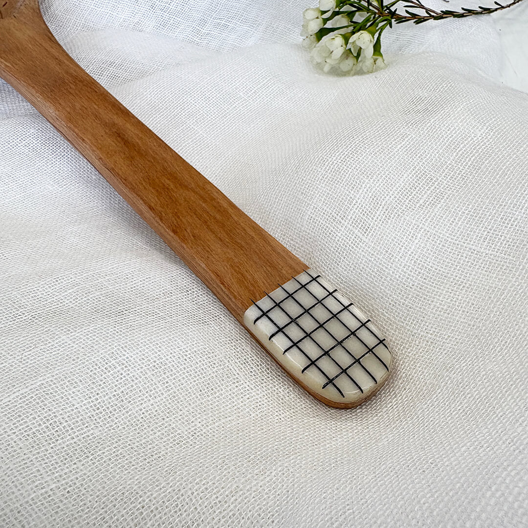 Wild Olive Wood Slotted Spoon