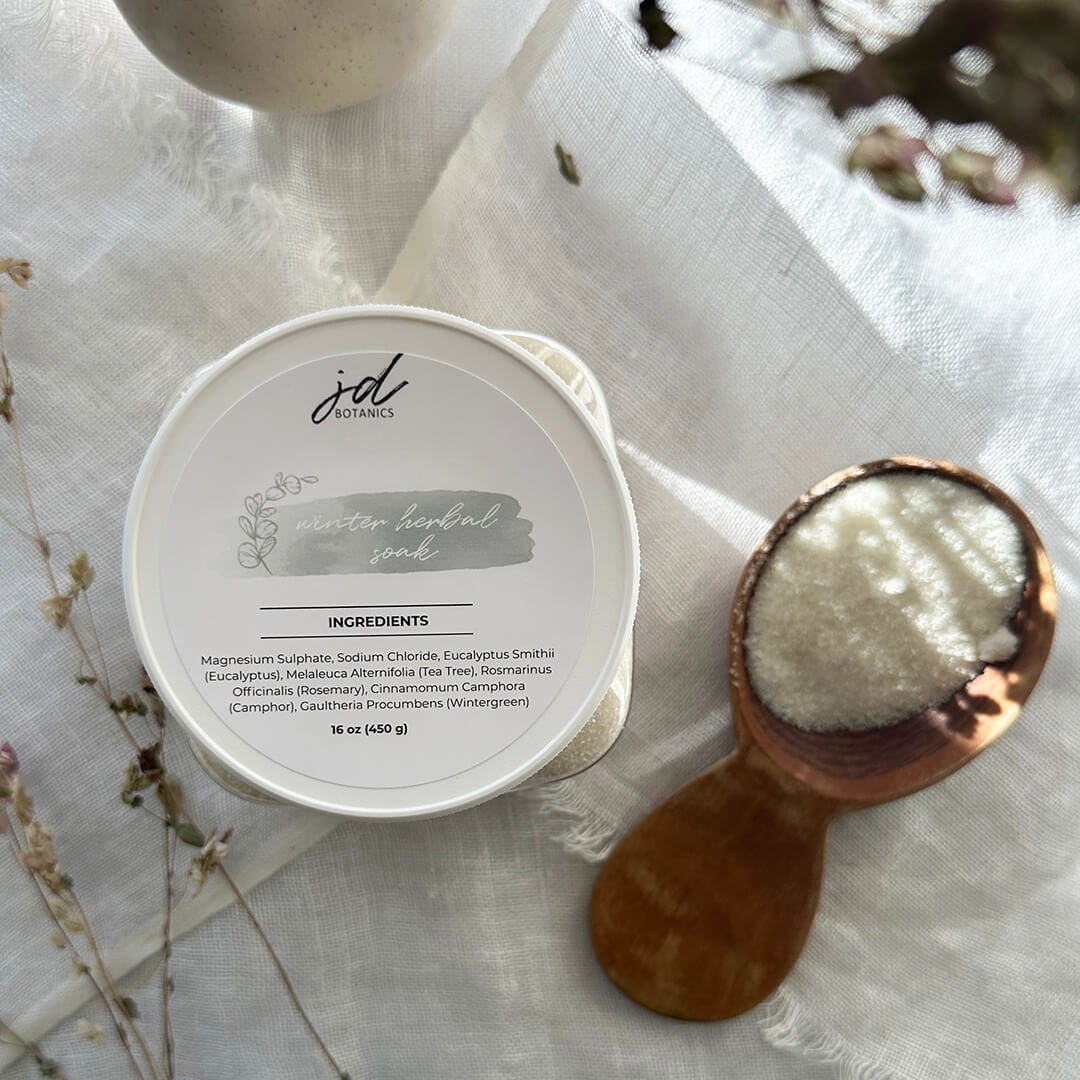 Winter Herbal Bath Soak | Luxury Cold & Flu Relief Bath Ritual
