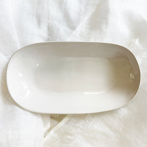 Wonki Ware Small White Rectangular Platter