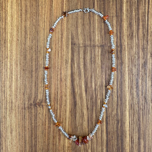 Carnelian Beaded Necklace | Stone of Motivation & Creative Energy