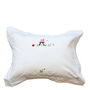 Boudoir Pillow Sham Teddy Bear Blue