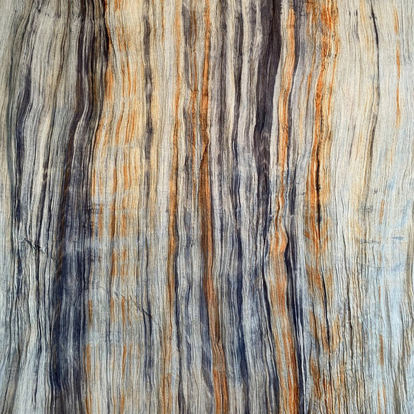 Lua Golden Rust Watercolor Silk Scarf