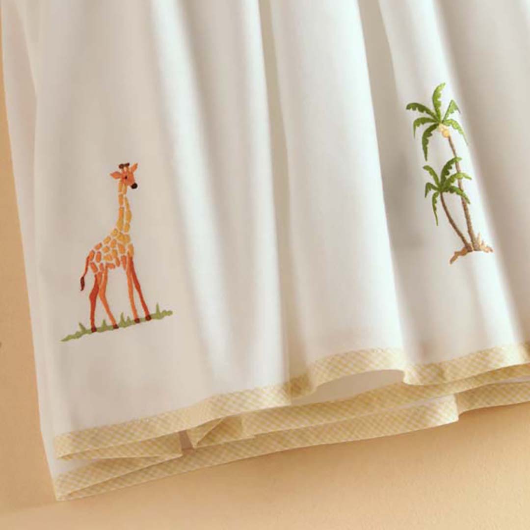 Twin Dust Ruffle On Safari Yellow