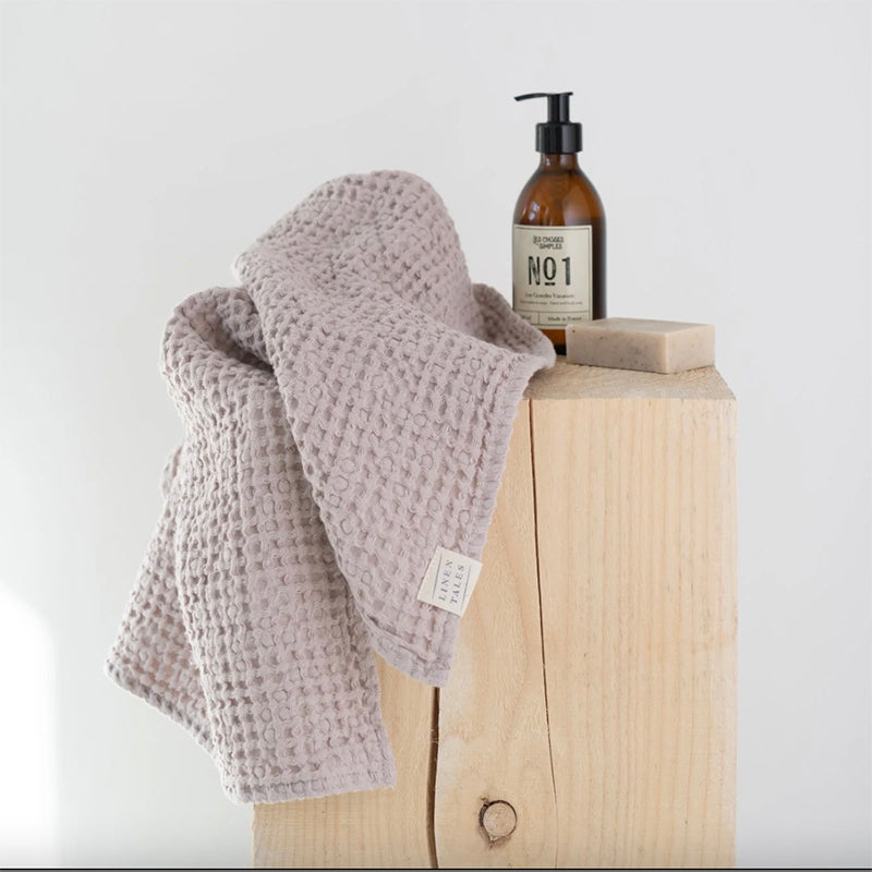 Linen Tales Powder Honeycomb Waffle Hand Towel