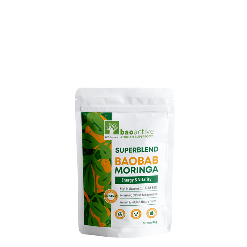 Pure Organic Baobab Moringa Powder Blend