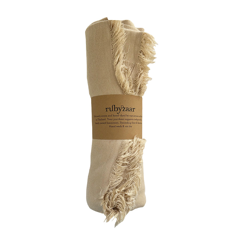 Rubyzaar Pashmina Shawl - Beige