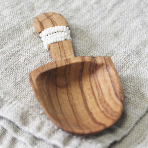 Wild Olive Mini Scoop with Beading