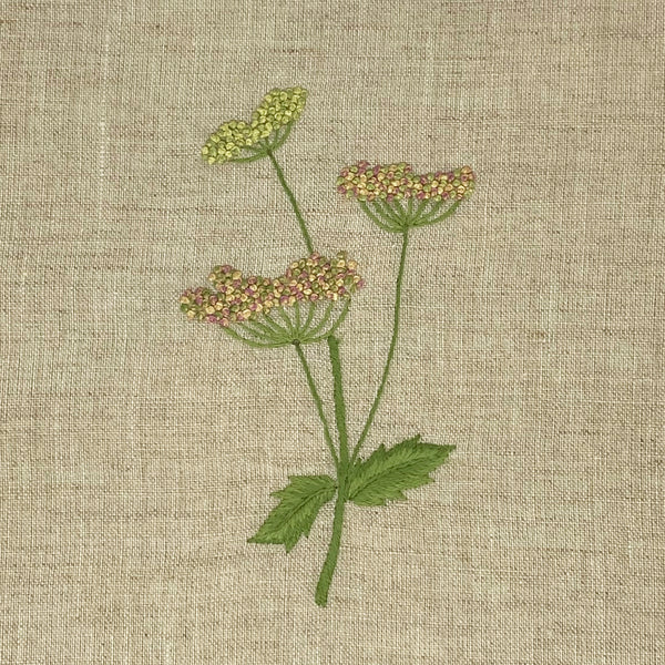 Pure Linen Guest Towel Meadow Flower Natural