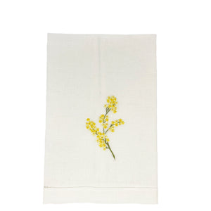 Pure Linen Guest Towel Mimosa White