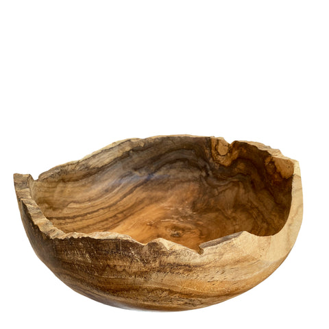 Organic Shape Teak Bowl Large