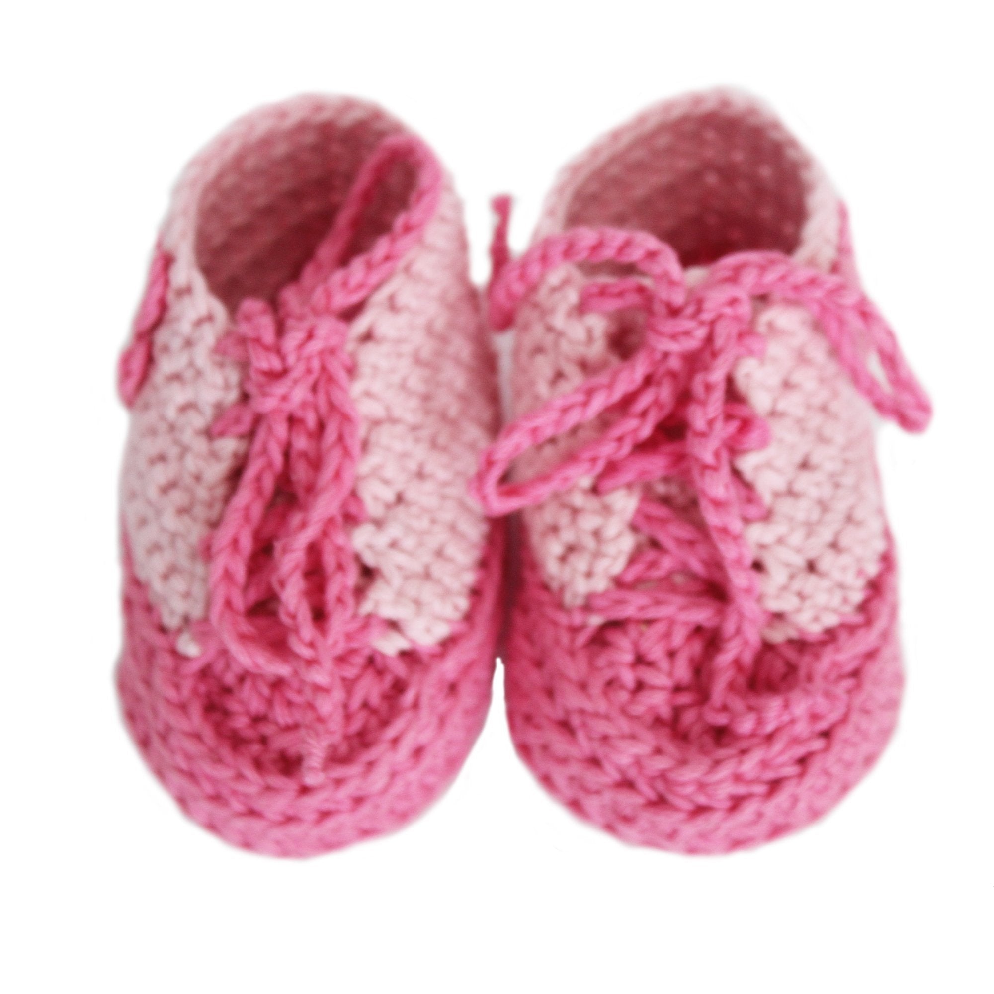 Handknit Baby Booties - Pink