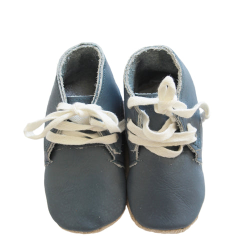 Soft Sole Baby Leather Shoes Blue