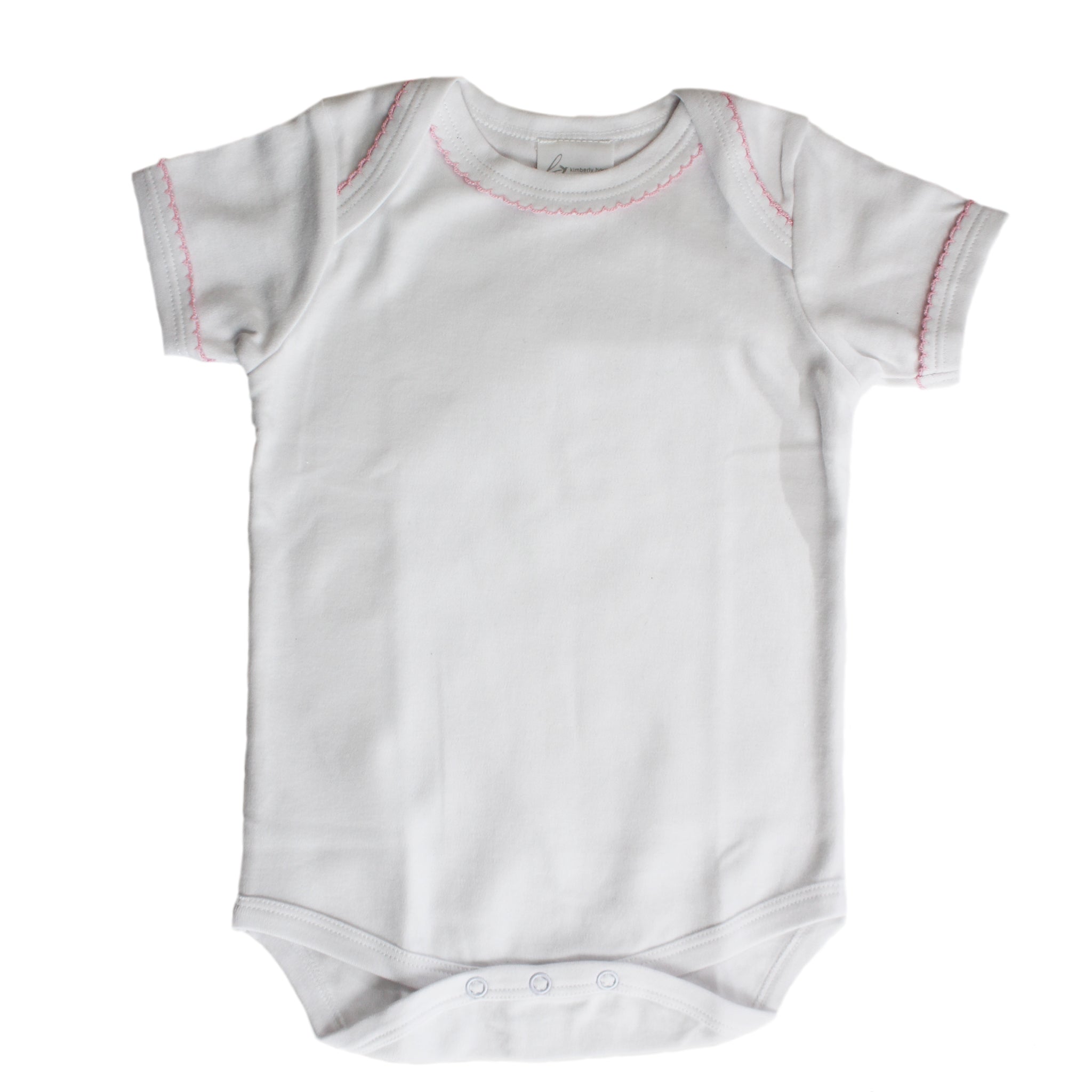 Short Body White with Pink Trim