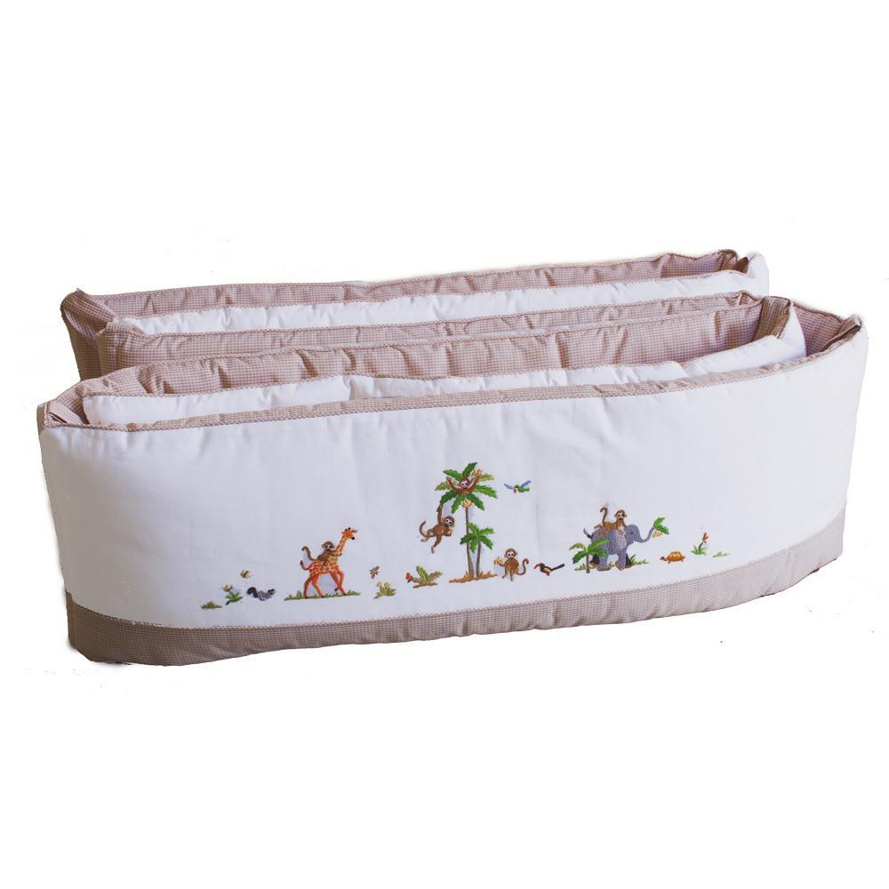 Crib Bumper On Safari Beige Trim