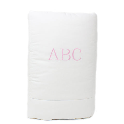 Crib Size Quilt ABC Pink