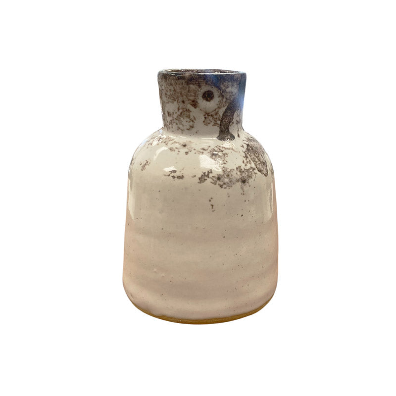 Ceramic Modern Diffuser Pot White and Mason Stain