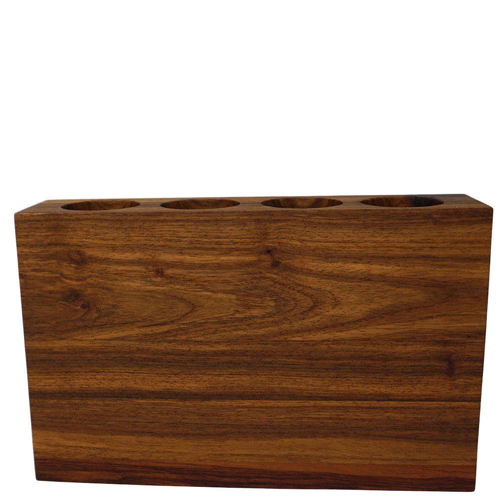 Kiaat Wood Utensil Holder
