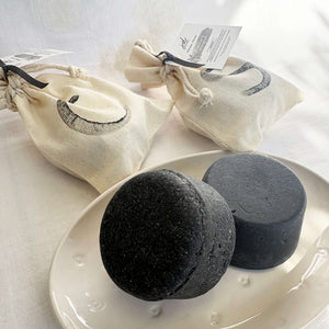 Bergamot & Grapefruit Botanical Shampoo and Conditioner Bar | Oily Hair | Natural Charcoal & Clay Cleanser | JDBotanics