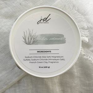 Green French Clay Bath Salts | Relaxing Mineral Bath Soak