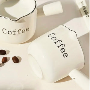 Ceramic Espresso Measuring Cup with Handle