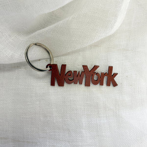 Copper New York Keyring