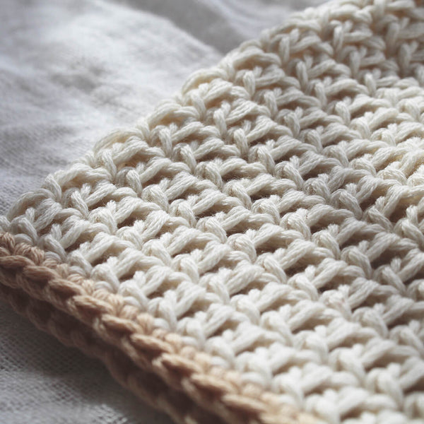 Hand Crocheted Baby Beanie Beige