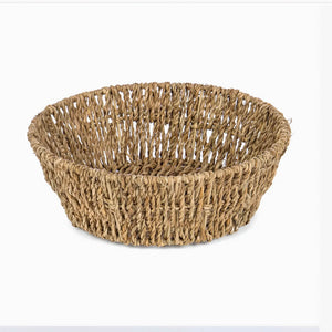 Handcrafted Seagrass Bowl 10" Decorative Basket