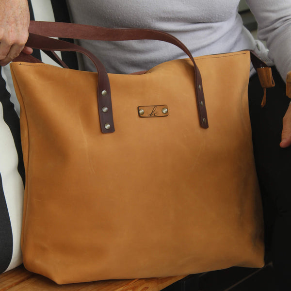 leather tote