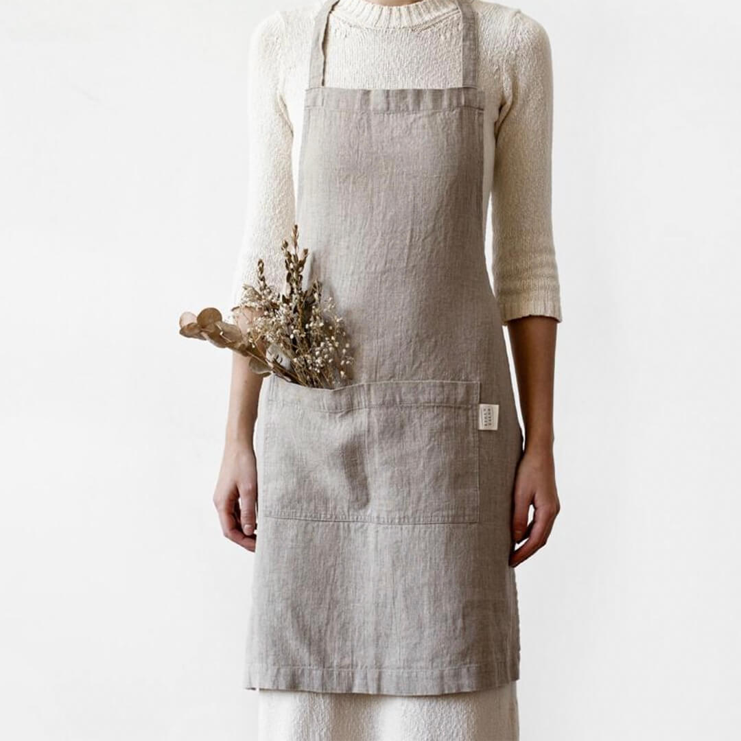 Linen Tales Natural Linen Apron
