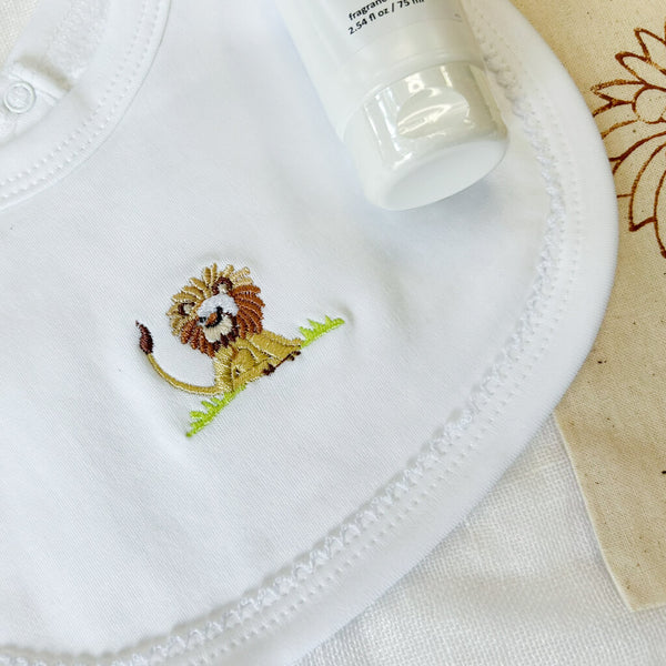 baby bib and bum balm gift set