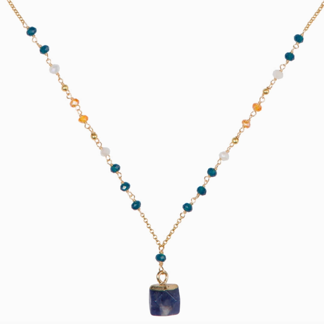 Marquet Fair Trade Geometric Pendant Necklace Belle