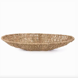 Handwoven Oval Seagrass Tray | Luxury Decorative Catchall & Serving Tray