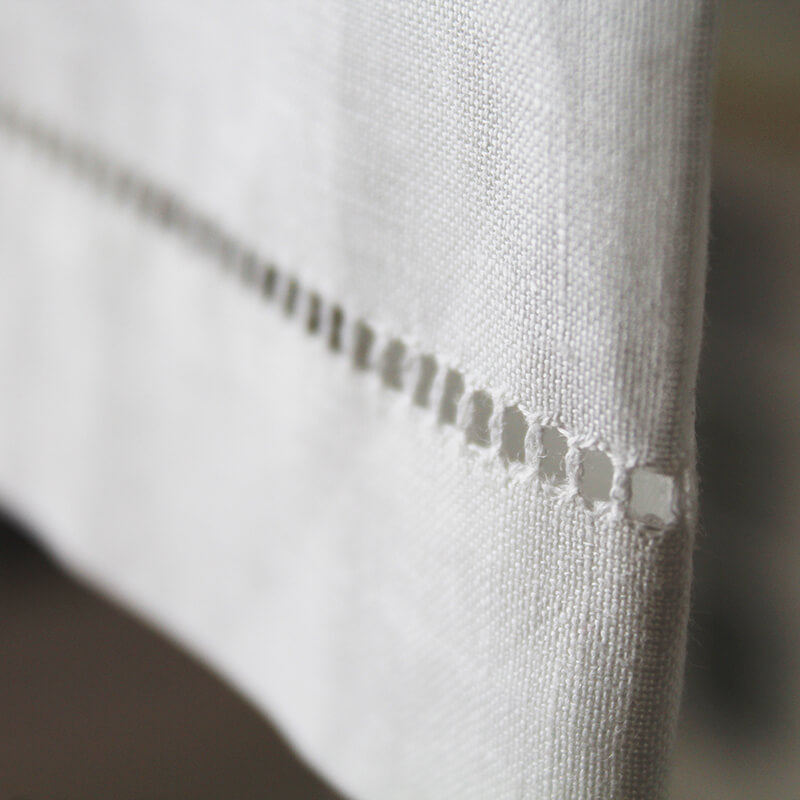 Pure Linen Guest Towel - White