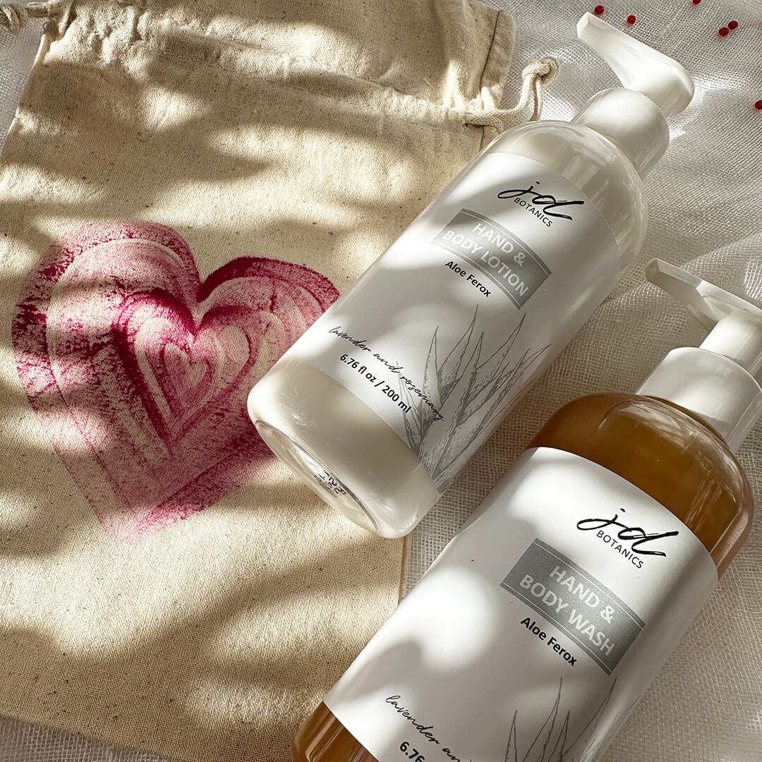 Valentine's Gift Set With Aloe Ferox Body Wash and Lotion