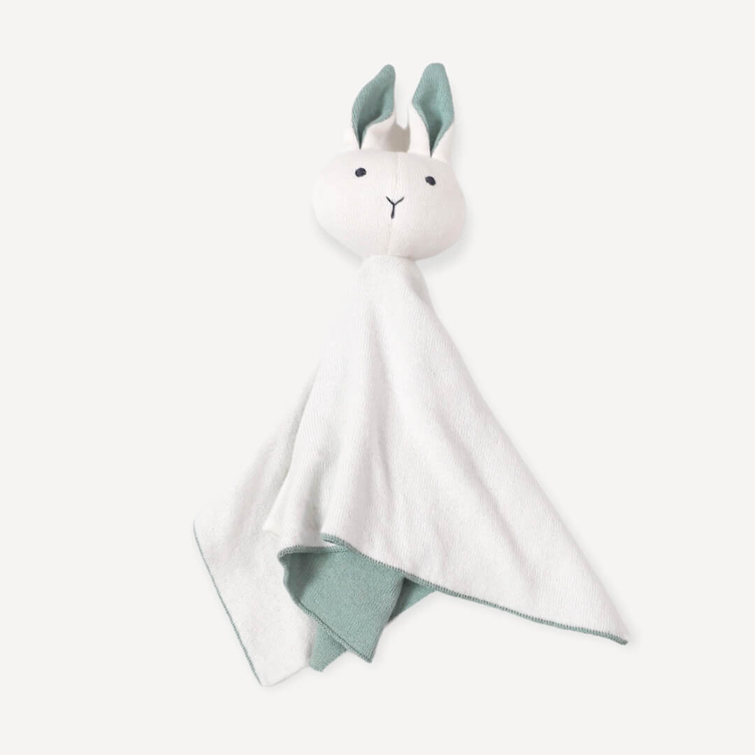 Organic Cotton Bunny Lovey | Viverano Baby Security Blanket
