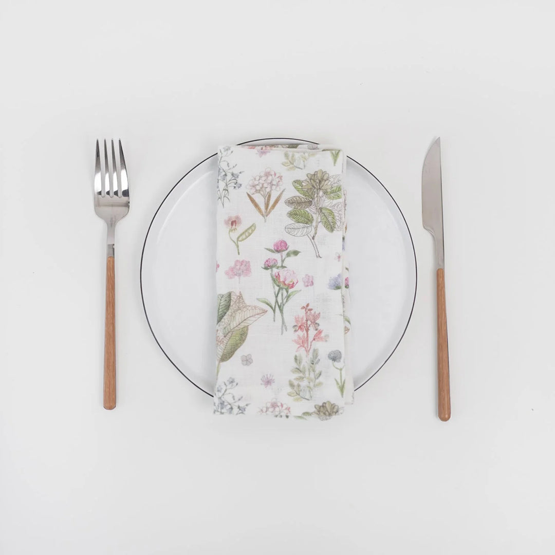 Linen Tale Napkins Botany White