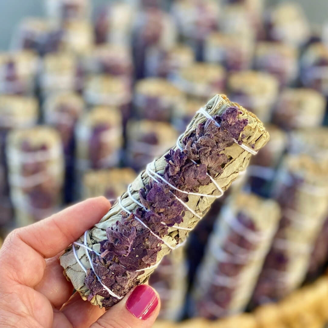 White Sage Smudge Sticks with Lavender
